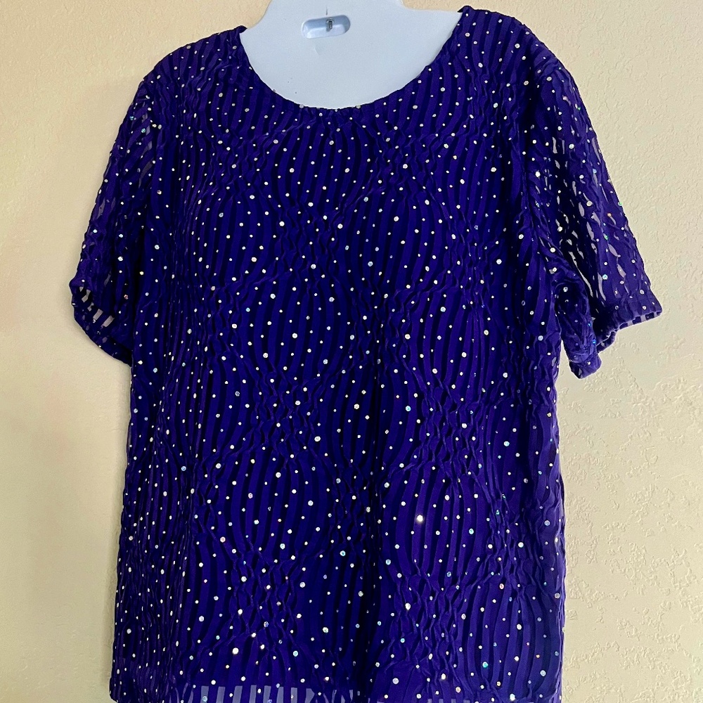 Brand New Short Sleeve Sequin Shirt!!